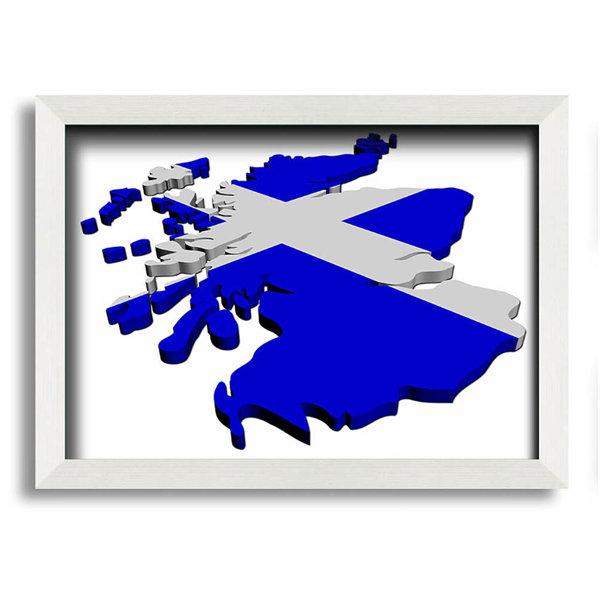 Brayden Studio Map Of Scotland Single Picture Frame Art Prints
